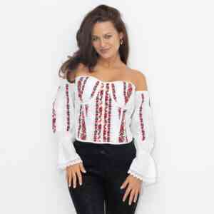 Corset brodat traditional Cristiana 2