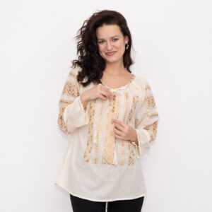 Bluza brodata Doriana bej 2