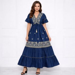Rochie lunga din denim Mera 1