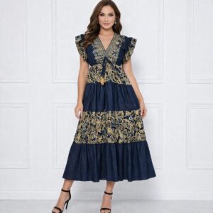 Rochie lunga din denim Mera 2